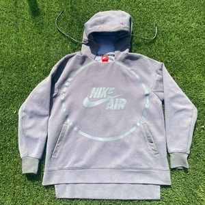 Nike air hoodie grey size large